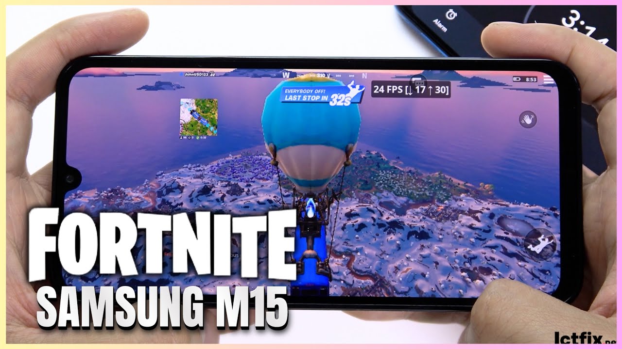 
                Samsung Galaxy M15 Fortnite Mobile Gaming test Update | Dimensity 6100+, 90Hz Display            