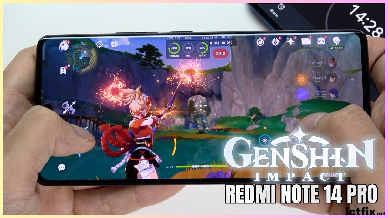 
                Xiaomi Redmi Note 14 Pro Genshin Impact Gaming test | Helio G100-Ultra, 120Hz Display            