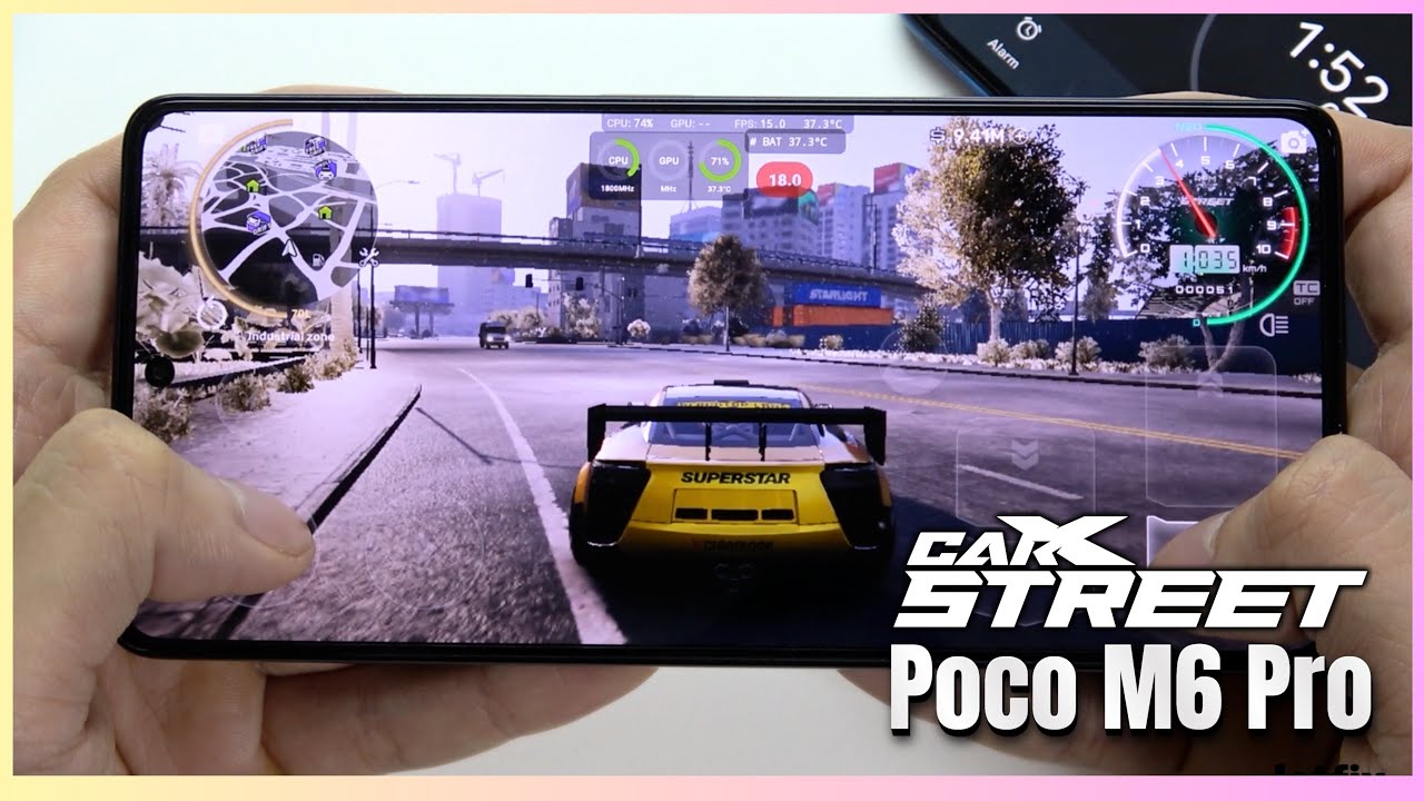 
                Poco M6 Pro CarX Street Gaming test Update | Helio G99 Ultra, 120Hz Display            