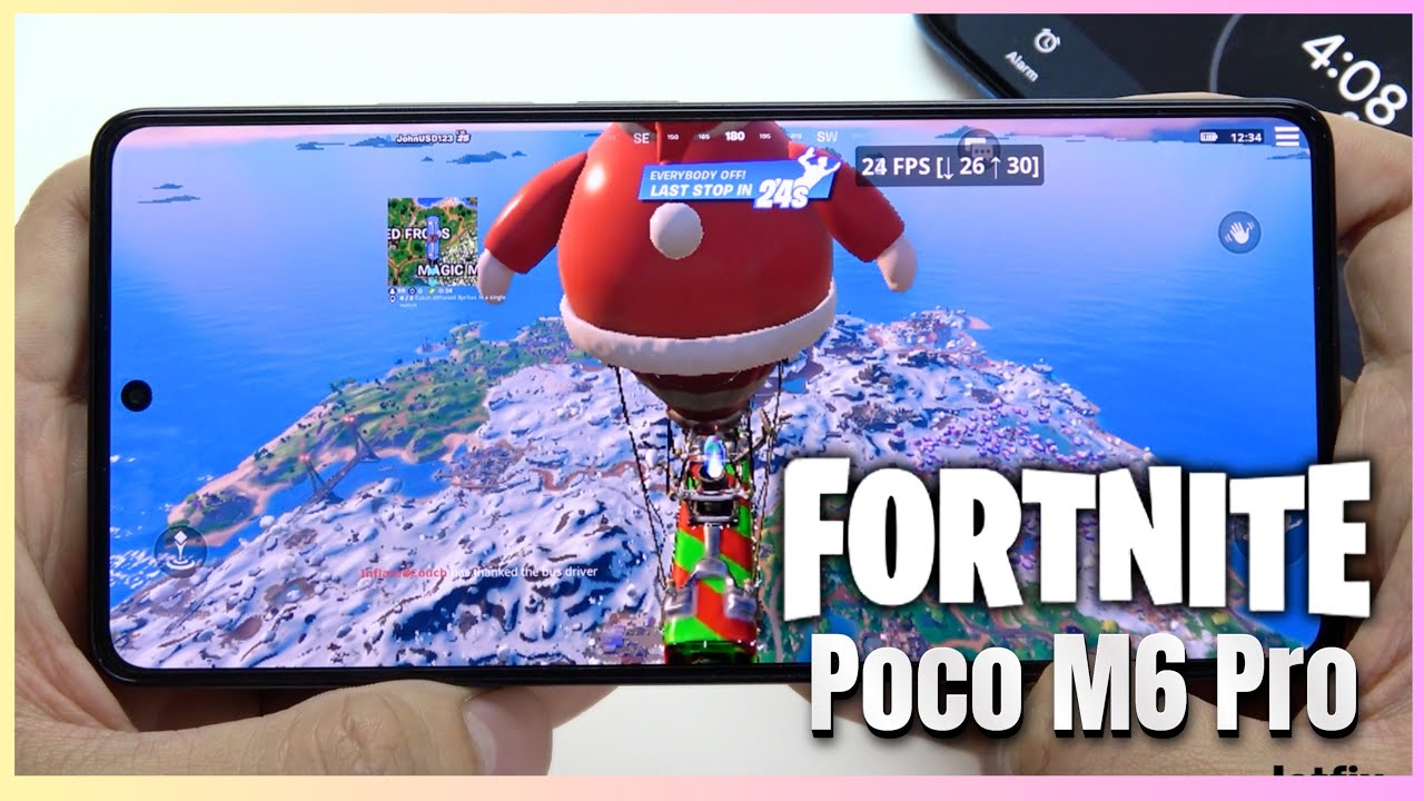 
                Poco M6 Pro Fortnite Mobile Gaming test Update | Helio G99 Ultra, 120Hz Display            