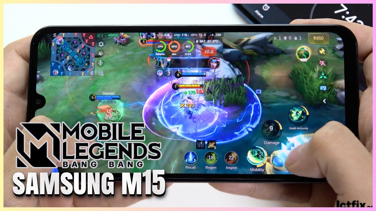 Samsung Galaxy M15 Mobile Legends Gaming test MLBB Update | Dimensity 6100+, 90Hz Display